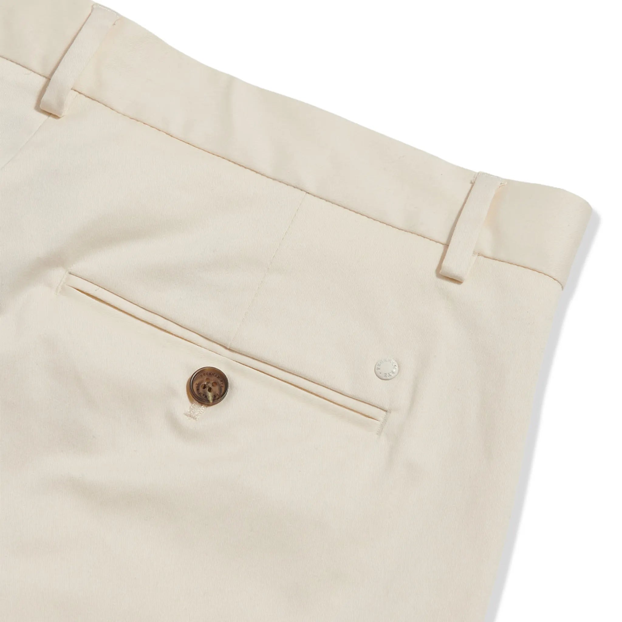 Detailed Back View of Peckham Rye Marlborough Egret Shorts